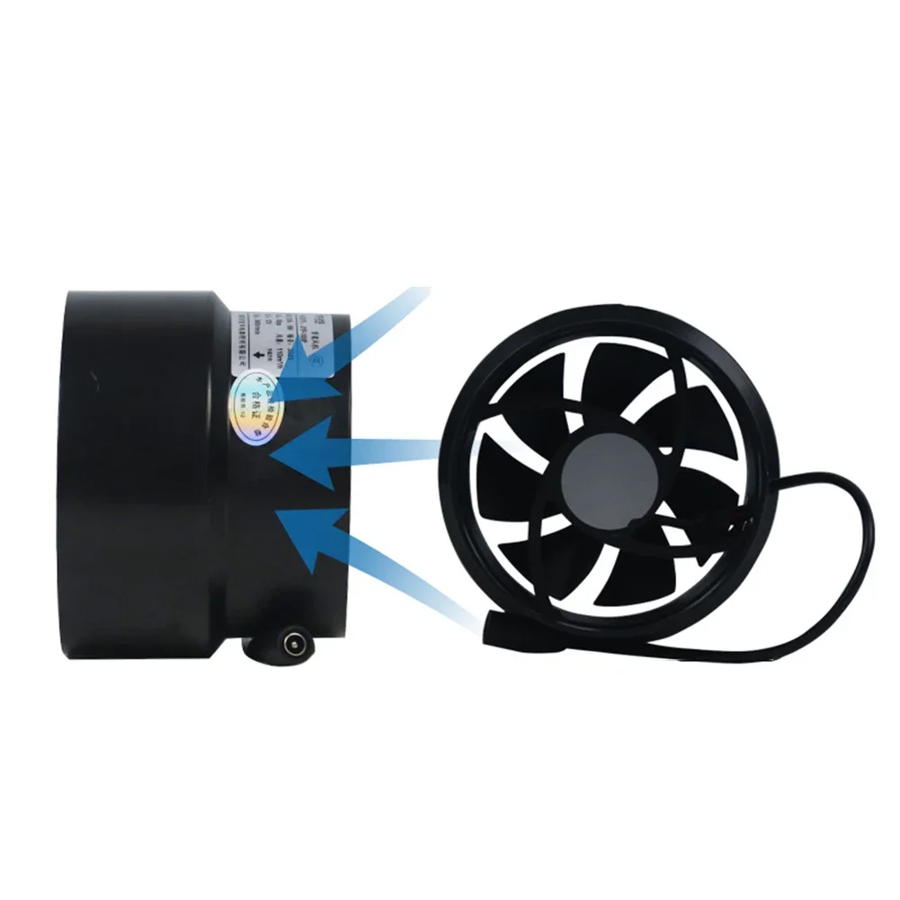 환기 팬 덕트 팬 조용한 환기 110*96*90mm 효율적인 공기 흐름 최대 110m 고성능 3600rpm 가정용