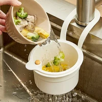 Filtre d'évier de cuisine multifonctionnel, panier de vidange, égouttoir de fruits et légumes, filtre à eau, panier organisateur de cuisine 4