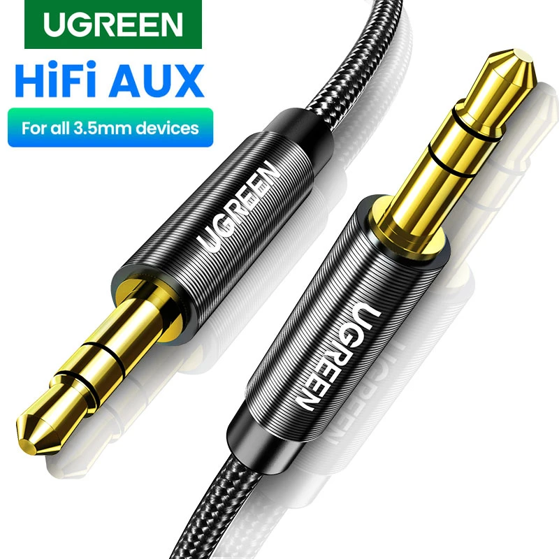 Cable Audio Jack 3.5 Male Male | Cable Jack 3.5 Mm Ugreen Aux Cable Jack - Aliexpress