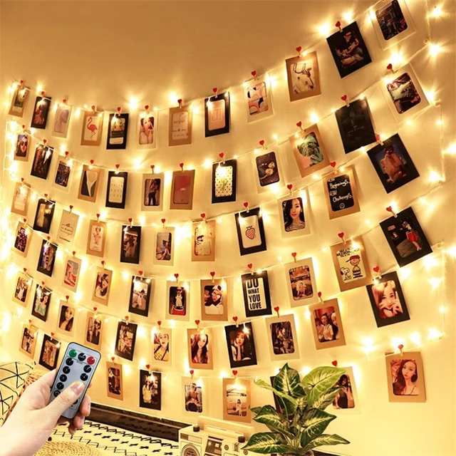 Led Strip Lights Photo Clip  20 Led Photo Clips String Lights - Led String  Lights - Aliexpress