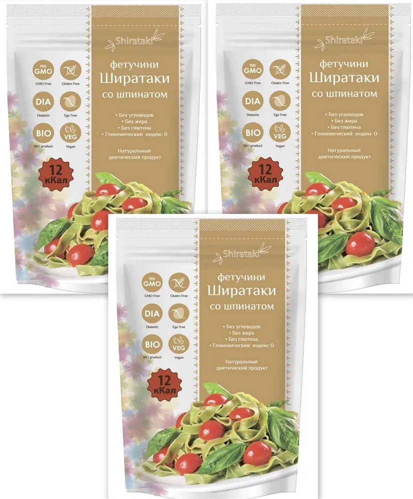 Shirataki, Ширатаки фетучини со