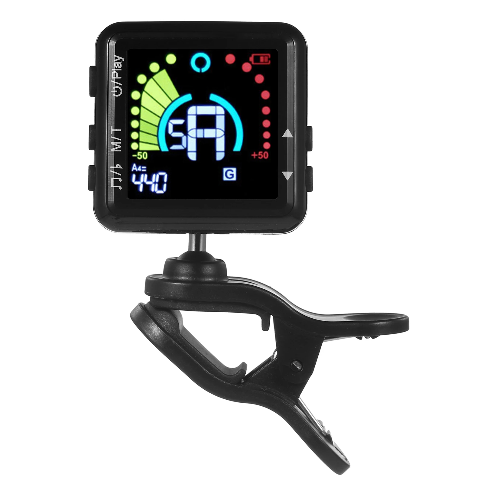 Professional Guitar Tuner Rechargeable Guitar Tuner Clip On LED Display with Metronome for all Instruments Guitar Violin Ukulele