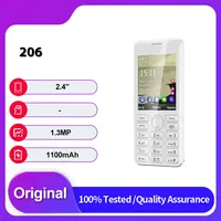 Original Unlocked 206 Dual Sim Bluetooth GSM 900/1800  Arabic  Keyboard Made in Finland
