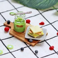 

1Set Doll House Food Interesting Lightweight Fine Workmanship Dollhouse Accessories Miniature Jam Mini Food Toy