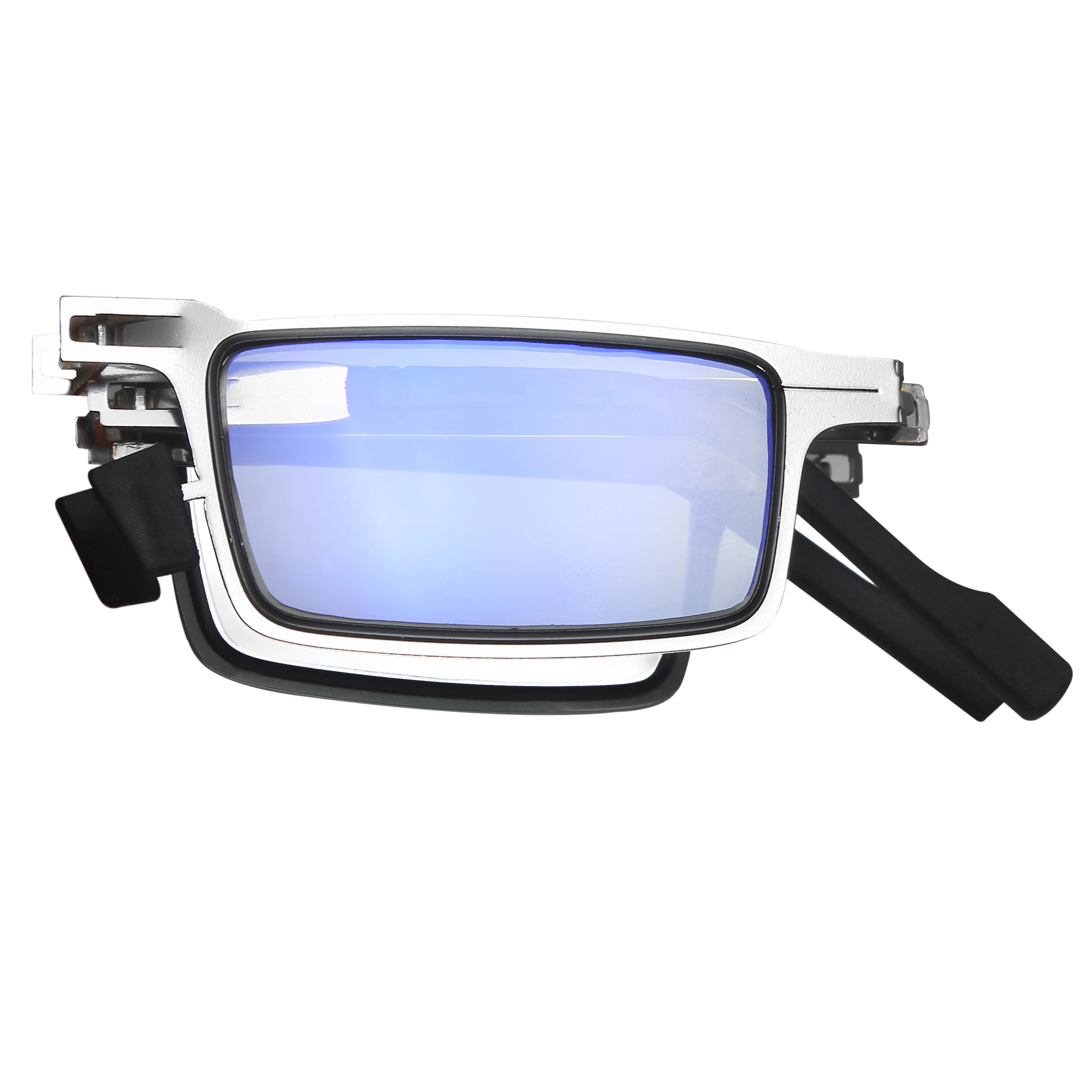 ROLIPOP Anti Blue Ray Folding Reading Glasses for Men with Magnifying Lens Computer Glasses Husband