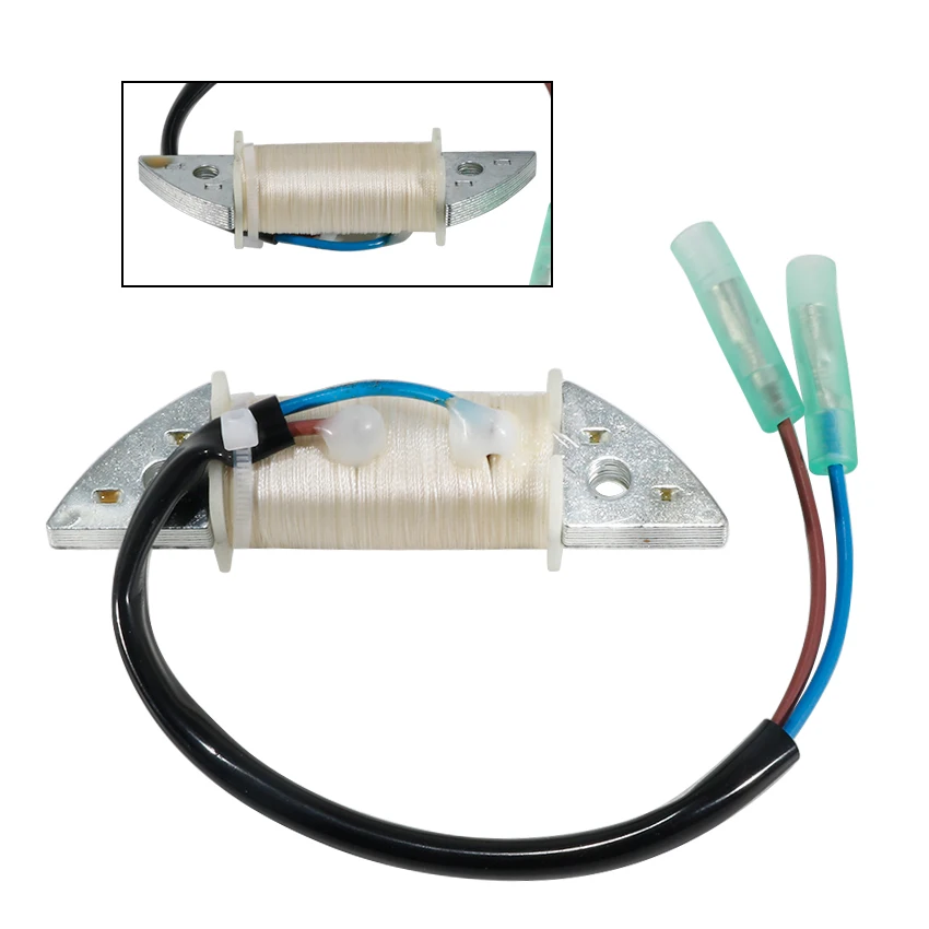 오토바이 엔진 점화 마그네토 고정자 코일 OEM:6B4-85520-00 Yamaha 9.9HP E9.9D MHS/L 및 15HP E15D MHS/L/XL 2003에 적합