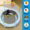Trampoline for Toddlers Indoor Outdoor with Basketball Hoop Total Protection Safety Approved