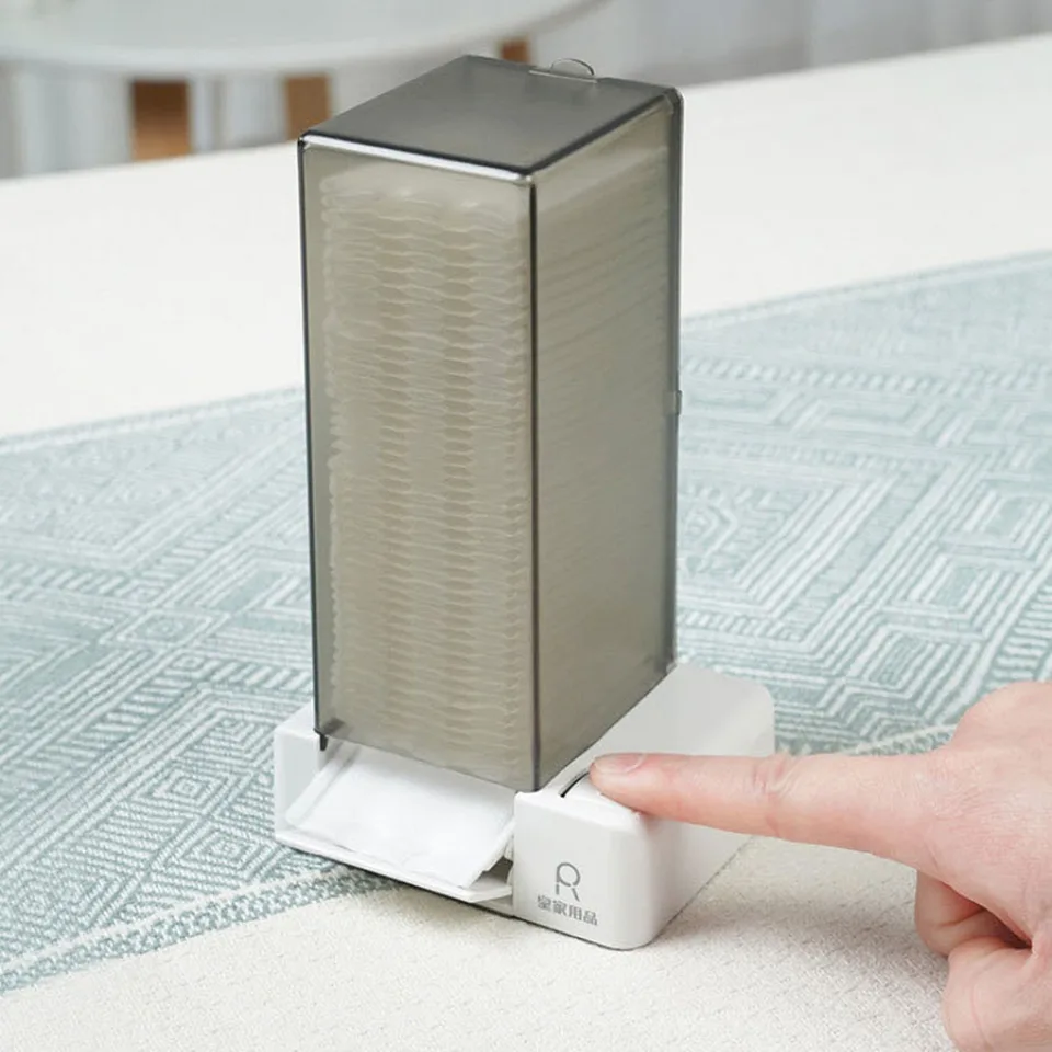Automatic Cotton Pad Dispenser Dustproof Organizer