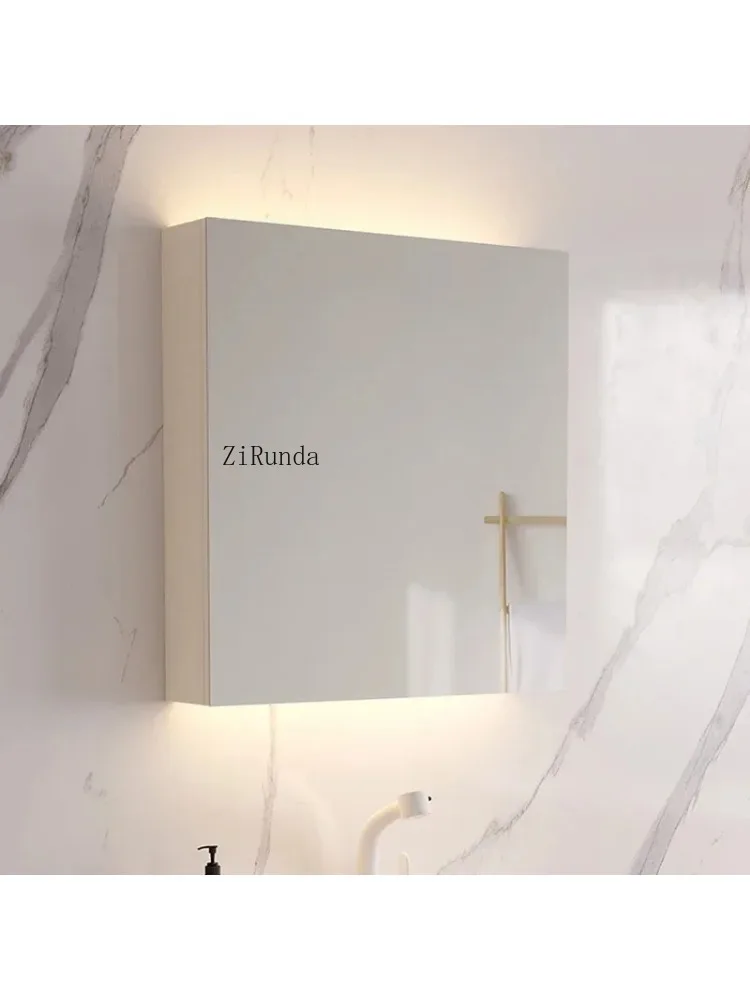 Solid Wood Mirror Cabinets Modern Design Moisture and Rust Prevention Bathroom Cabinets Home Furniture Muebles