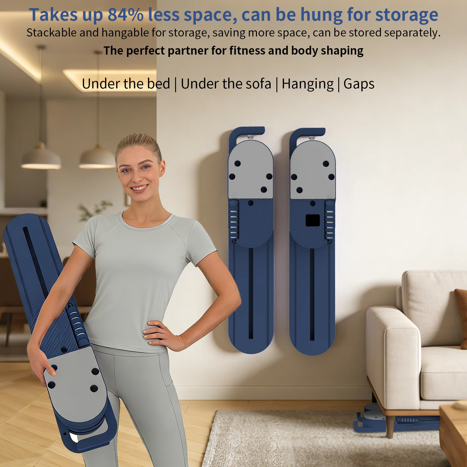 Vielseitiges Pilates-Trainingsgerät Abnehmbares Bauchtrainingsboard Armstraffungswerkzeuge Ganzkörper-Trainer mit Rutschfestem Griff – Detail 11