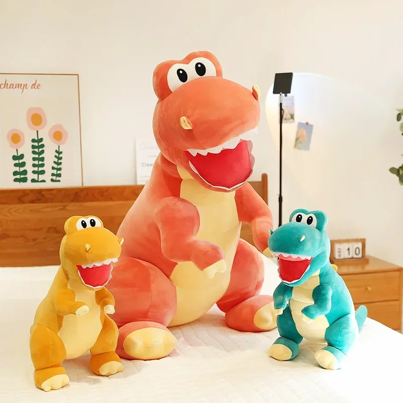 Tyrannosaurus Doll Toys Cute Miniso Cartoon Tyrannosaurus Rex Doll Plush Toys Girls Bed With Sleep Doll Cute Home Decoration