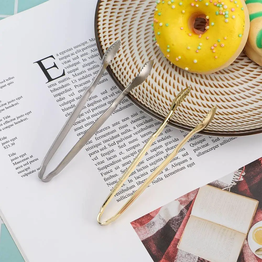 Stainless Steel Party Bread Tea Dessert Bar Utensil Kitchen Accessories Food Serving Clip Ice Tongs Cube Sugar Tongs