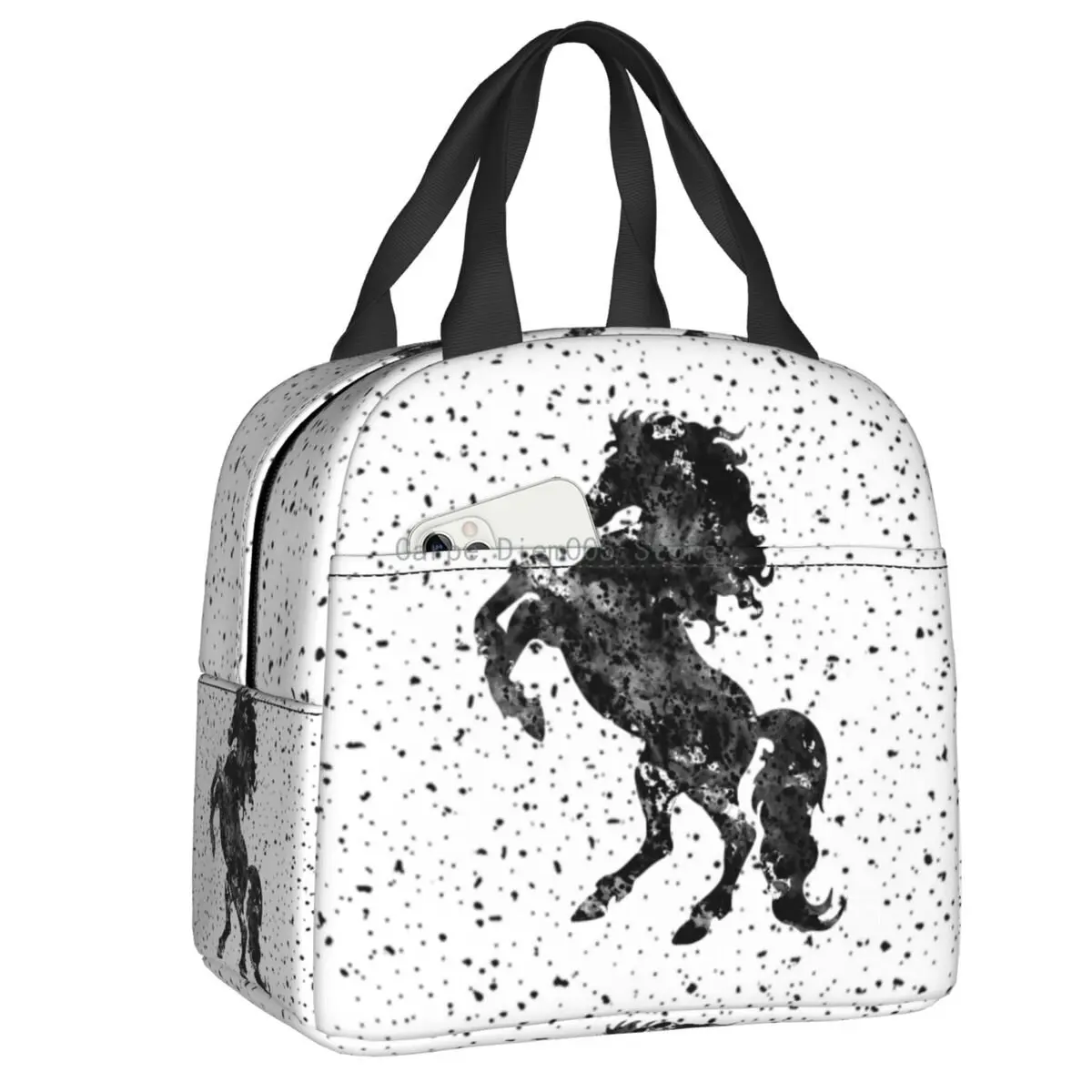 CustomHorseLunchBagWarmCoolerInsulatedLunchBoxforWomenKids