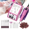 LINMANDA 20000 RPM Manicure Drill Machine Set Electric Nail Drill Machine Gel Polish Remover Portable Nail Polisher Equipment 1