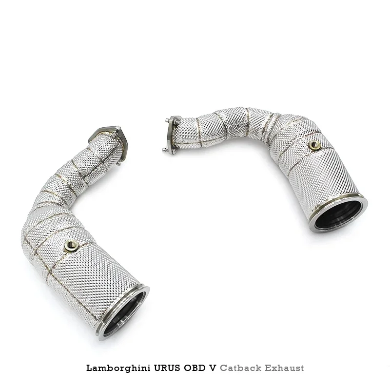 Head Section High flow Pipes branch downpipe Exhaust Pipe with catalyst For Lamborghini URUS 4.0