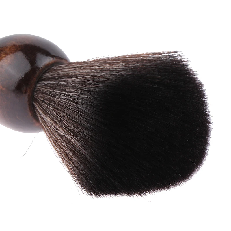 Shaving Brush Beard Brush Soft Nylon Shaving Brush Portable Soft Brush Sweeping Salon Cleansing Foam Wooden Handle Beard