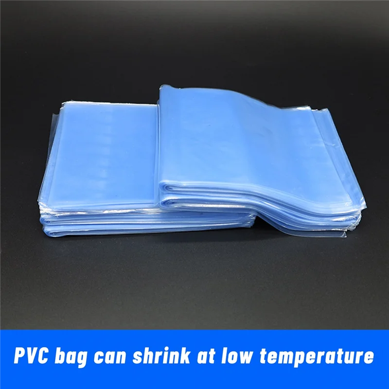 X49A-100Pcs DIY 블로어 히트 씰 플랫 입 Pvc 열 수축 필름 가방 랩 방수 저장소 투명 비닐 봉투