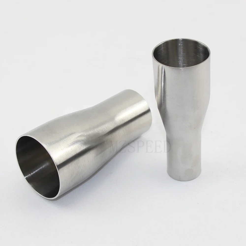 Pipe fitting OD25/32/38/45/51/63mm scarico Sportivo auto butt welding reducer SUS 304 stainless steel sanitary pipe fitting homebrew beer