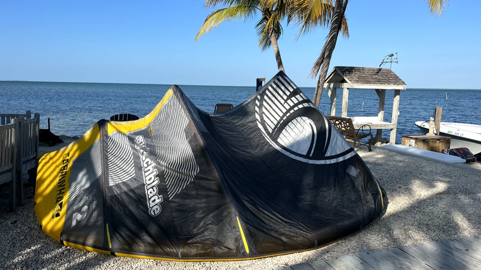 

SUMMER SALES DISCOUNT ON Ready to ship Cabrinha SWitchblade 12m blue kite for kiteboarding & kitesurfing