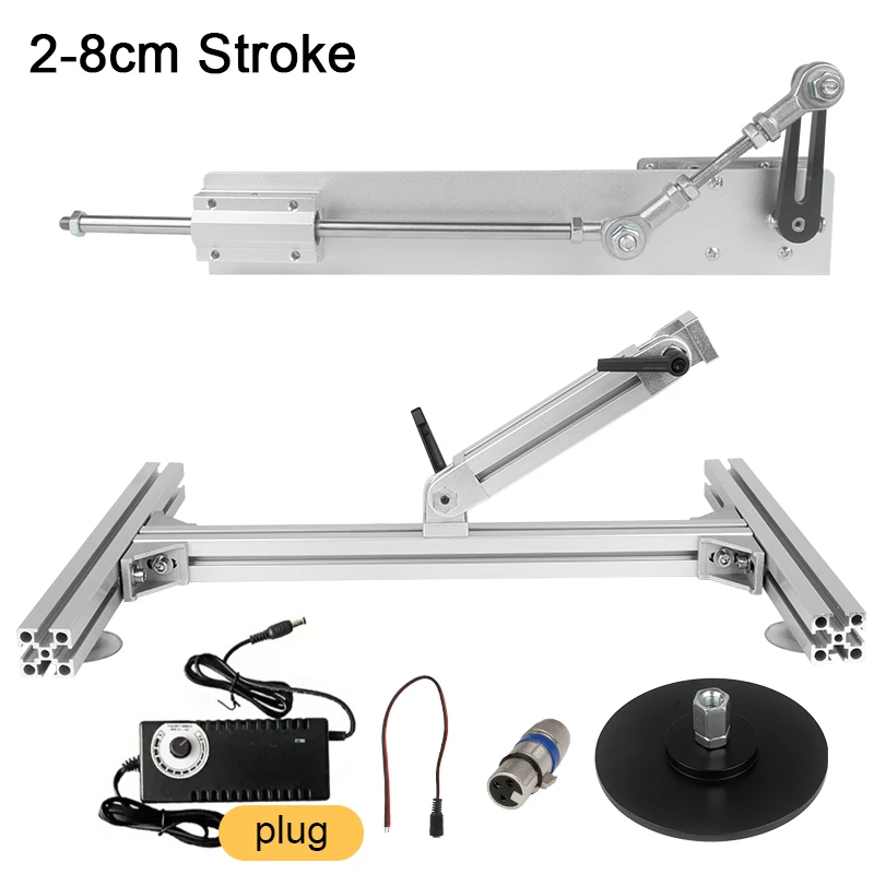 Big Stroke Automatic Telescopic Sex Machine with Stand Suction Cup 3XLR Connector Female Masturbation Telescopic Linear Actuator