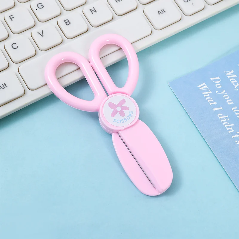 1pcs Child Safety Scissors Kindergarten Handmade Round Head Small Scissors for Paper Cross Stitch Scissors 6