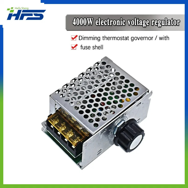

Professional Voltage Regulators 4000W 220V High Power SCR Speed Controller Electronic Voltage Regulator Governor Thermostat BS