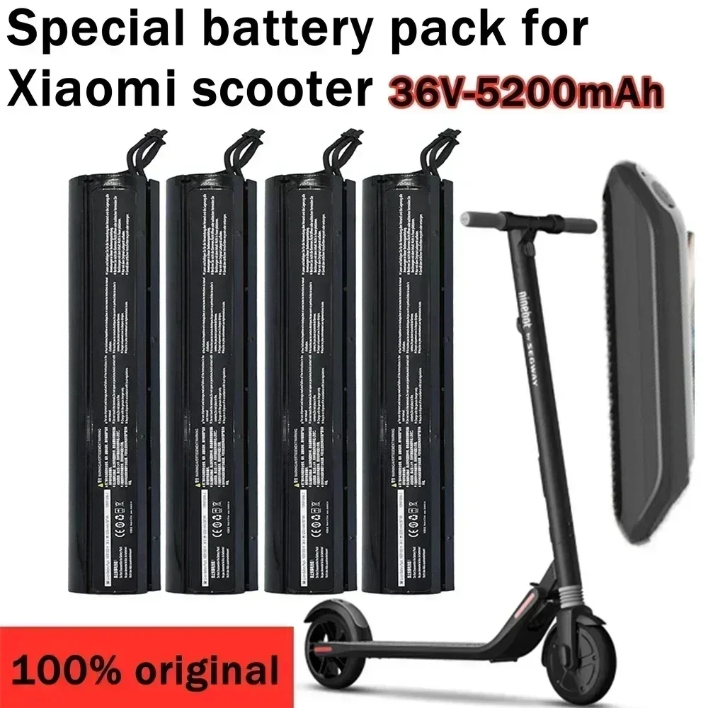 

Paquete de batería 2024 Original para patinete Ninebot Segway ES1, ES2, ES3, ES4, 36V, 5200mAH, accesorios para Scooter