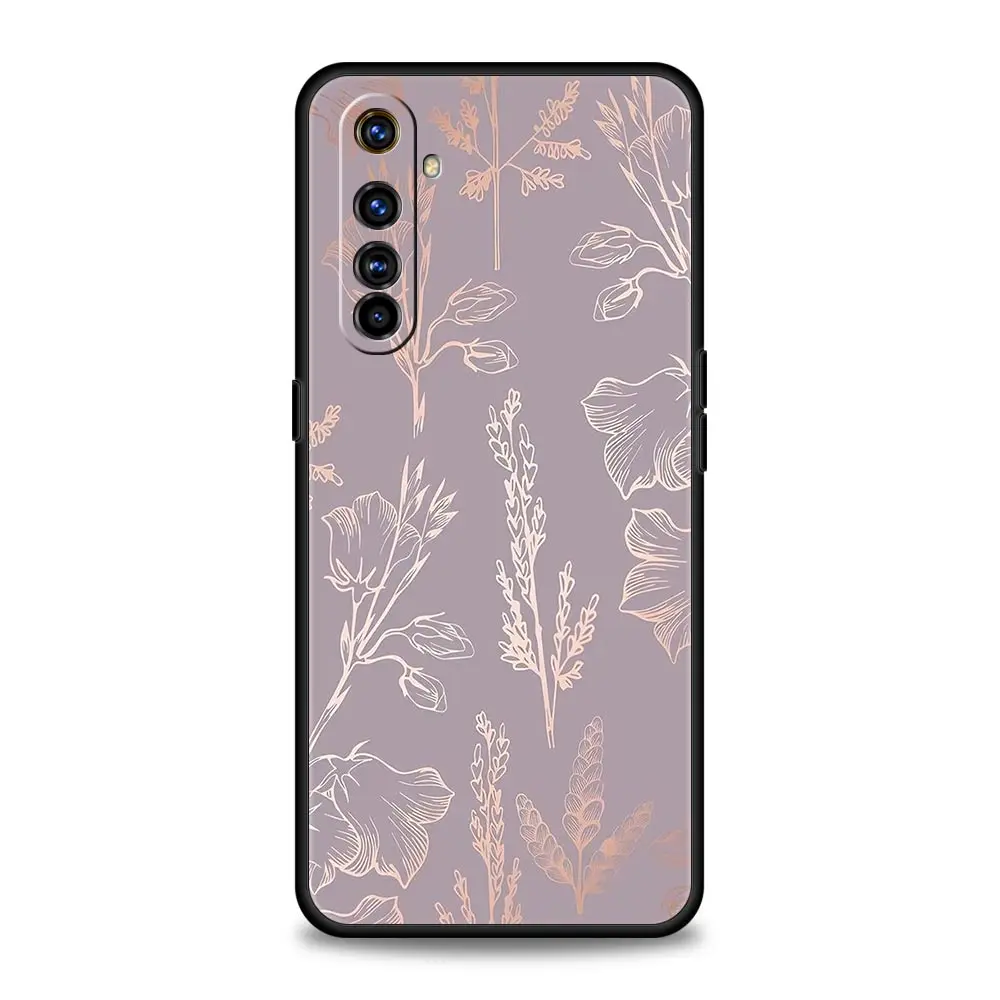 Gold Rose Love Heart Phone Case - Elegant Protective Cover