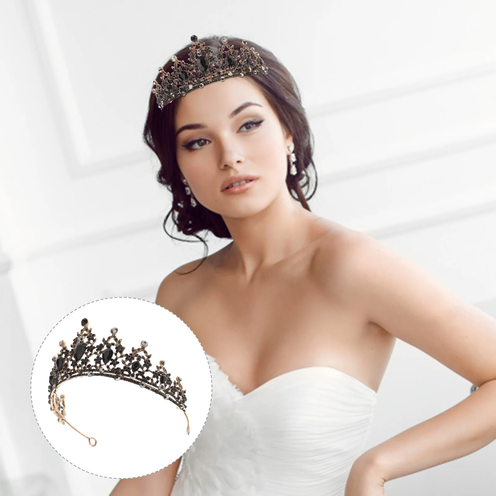 

Bridal Crown Woman'S Retro Styled Pearl Headband Headdress Handmade Birthday Party Wedding Hair Accessories Jewelry Headwear