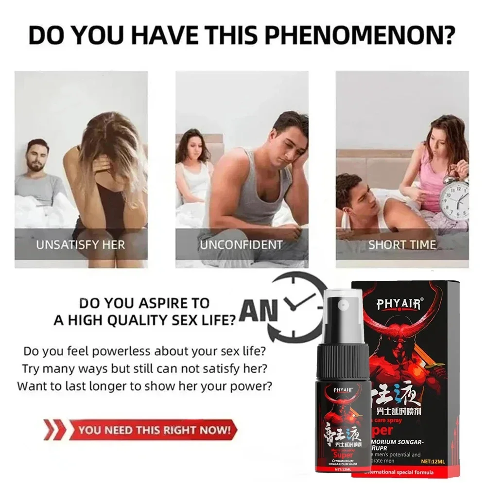 Men's delay time spray