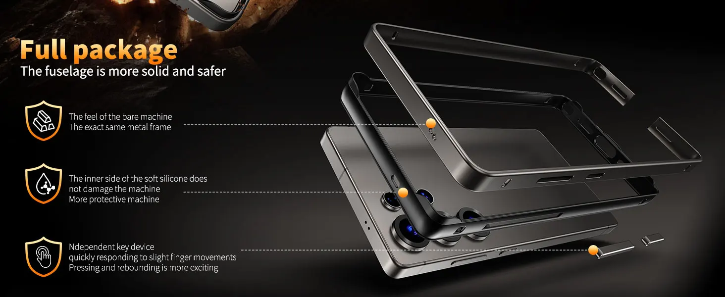 Luxury Aluminum Frame Case for Samsung Galaxy S25 Ultra  S24 Plus - Hybrid Silicone Bumper Protective Accessory