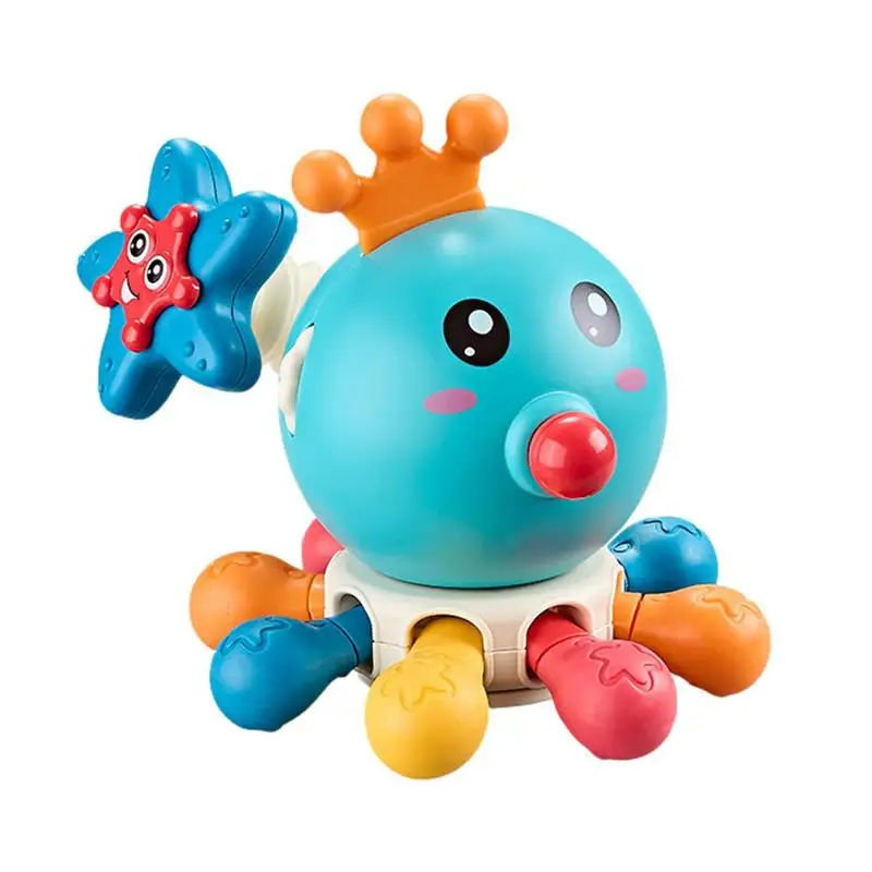 

Chewing Toy For Kids Chewing Octopus Bite Sound Teething Toys Soft Teething Toys For Color Cognitive Ability Boys & Girls Bite