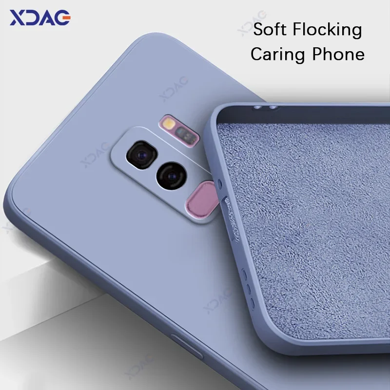 Luxury Original Square Liquid Silicone Waterproof Phone Case Cover, 360° Protection, Soft Touch Finish