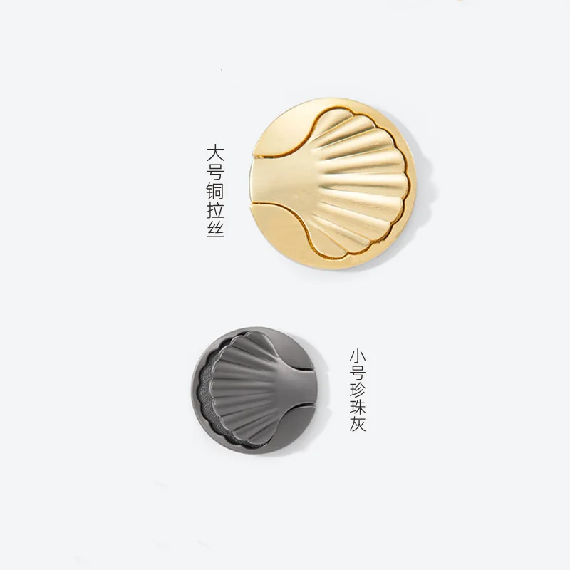 New shell luxury style drawer handle for cabinet door pull furniture handle