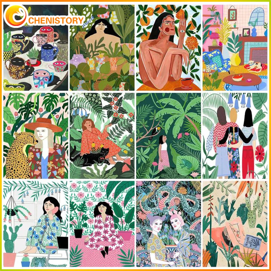 

Набор для рисования по номерам на холсте, акрил