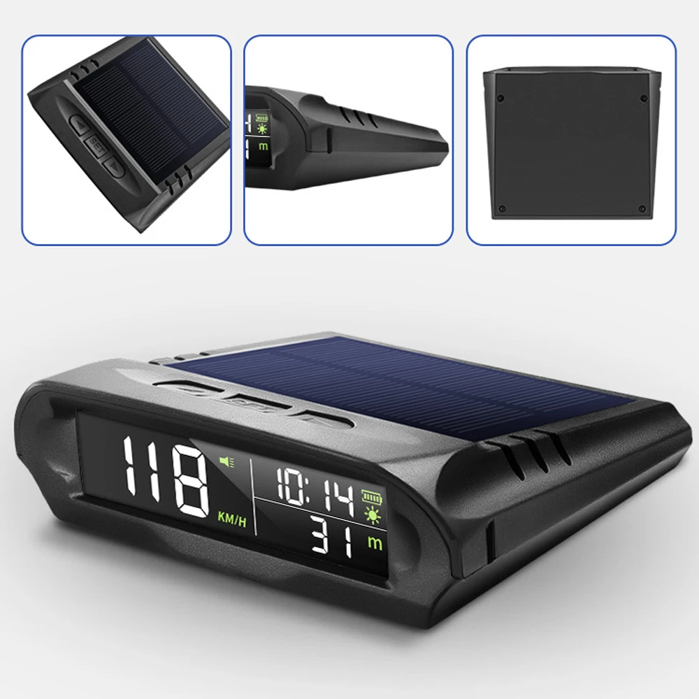 Car Solar Wireless Headup Display GPS LCD Digital Speedometer Overspeed Alarm KMH/MPH Time/Altitude/Temperature/Speed Display car hud display,car head up display,car display screen