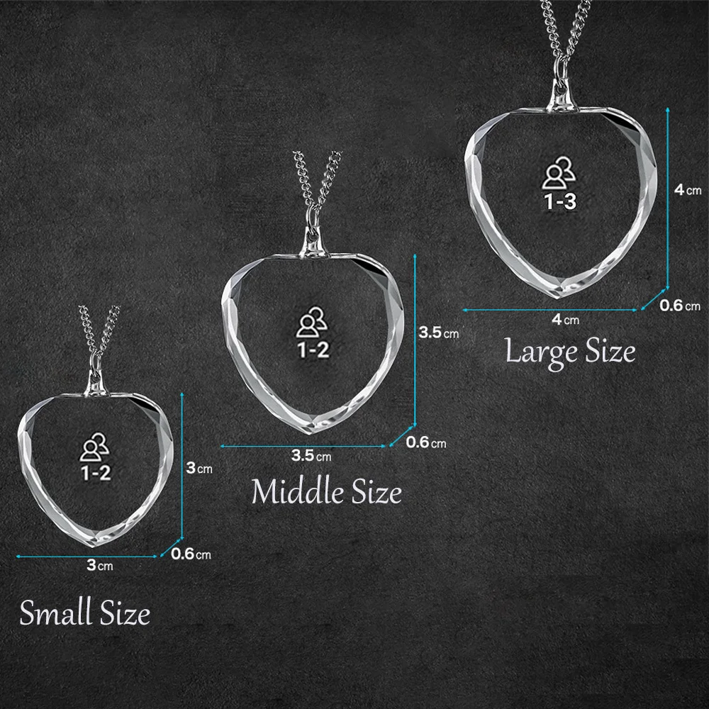 Custom Photo Necklace Heart-Shaped Pendant Custom Laser Engraved Picture Necklace Personalized Necklace Birthday Memories Gift