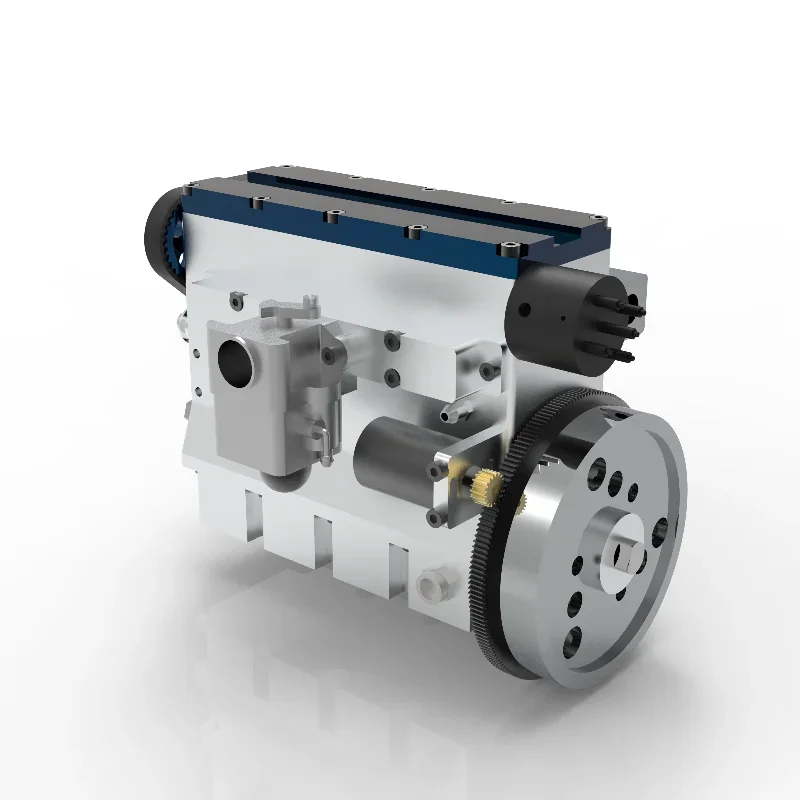 おもちゃの4気筒エンジンモデル,32ccメカニカルガソリンエンジン,ミニ