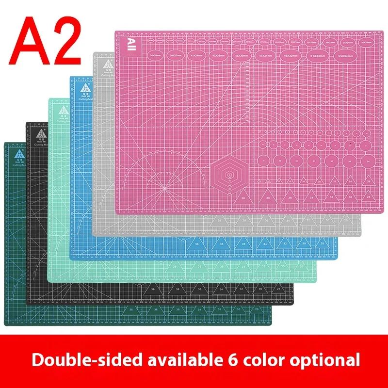 60 * 45cm A2 Grid Line Self-Healing Cutting Mat Cutting Pad Craft Card Multicolor Double-Sided Desktop Manual Pad