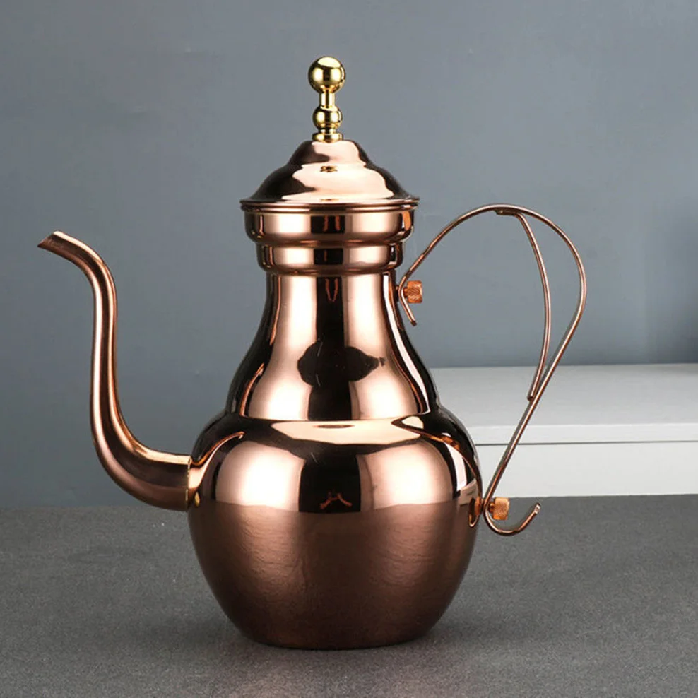 

1.5L Stainless Steel Teapot Restaurant Retro Royal Teapot With Tea Strainer Long Spout Pot For Tea Brewing In Mug Tea Infuser