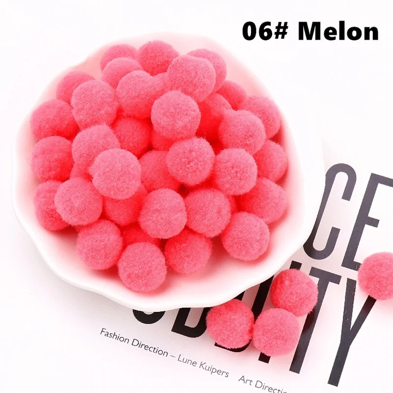 Fluffy Soft Pom Poms Plush Pompom Ball 8/10/15/20/25/30mm DIY Crafts Pompones Children's Toys Handmade DIY Sewing Craft Supplies 