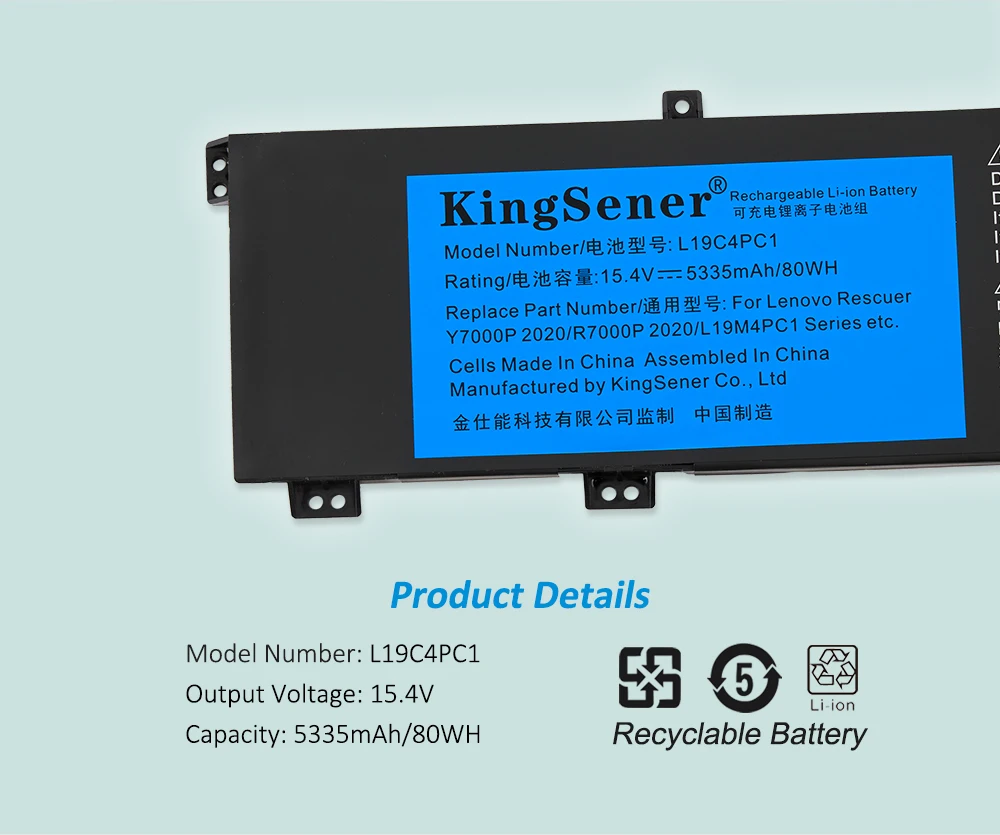 kingsener bateria do portátil para lenovo legião legião