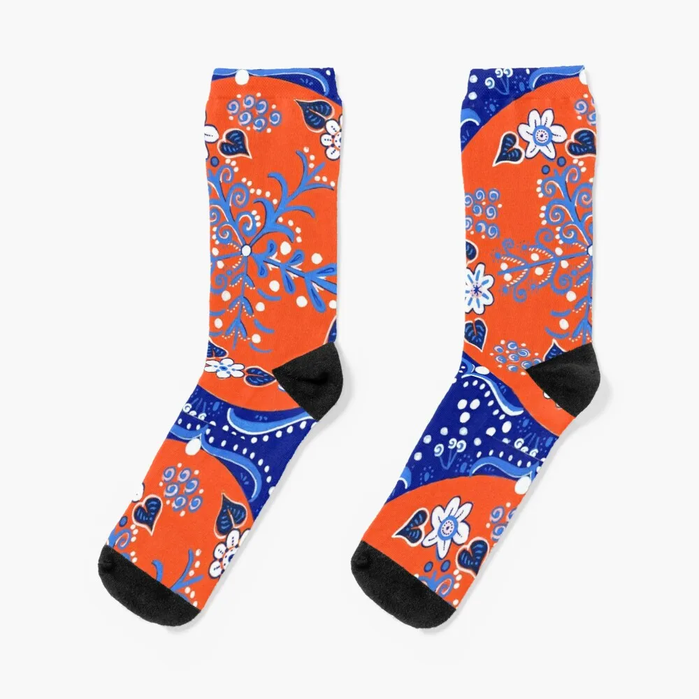 

True Orange and Blue Socks