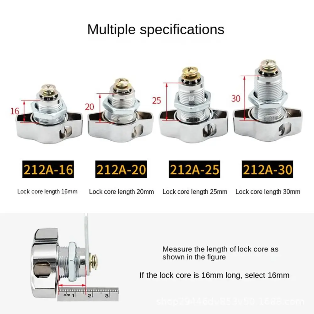 Zinc Alloy Cam Lock New Mechanical Hardware Cabinet Door Padlock DIY Multifunctional Furniture Padlock Cabinet Mailbox images - 6