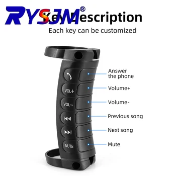 Telecomandi per controllo multi volante per auto senza fili Pulsanti per interruttori multifunzione per auto Pulsante di controllo per lettore DVD per auto