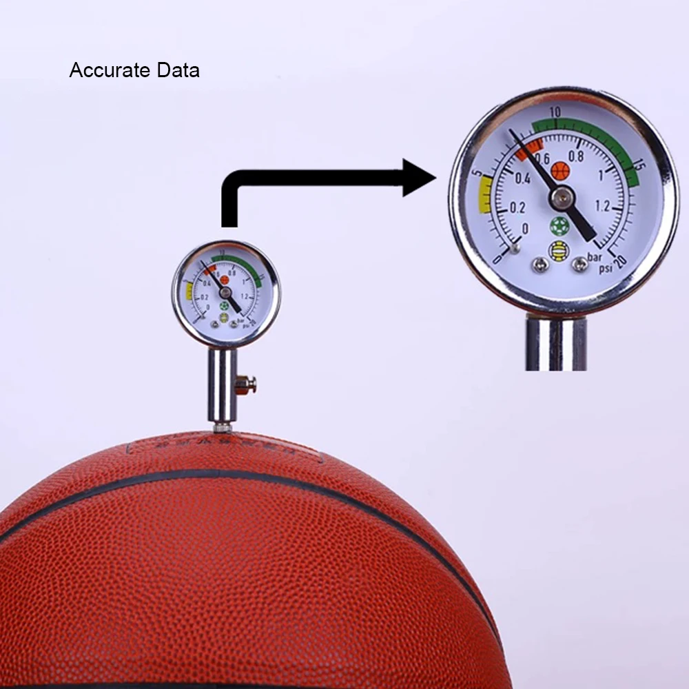 Football Volleyball Basketball Referee Specific Ball Pressure Gauge Pressure Test for Match Balls with Air Deflation