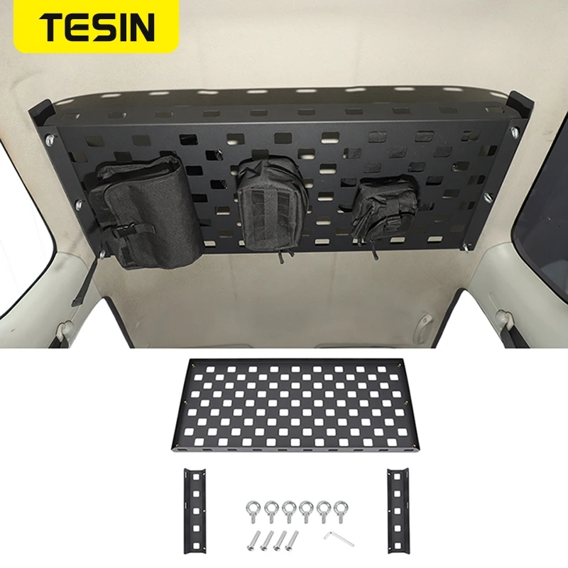 TESIN estante de almacenamiento para techo de coche, portaequipajes