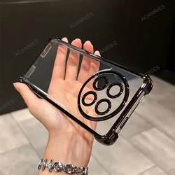 Enhanced Plating Silicone Anti-Shock Phone Case with Four-Corner Protection for Honor X9a 5G (Black)