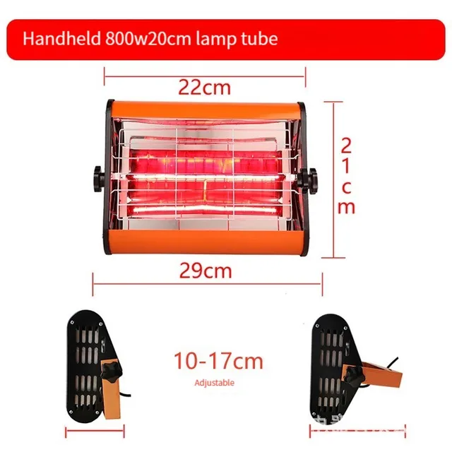 ガレージまたはショップでの車の塗装用のポータブル赤外線電気ヒーター,800W,短波,220v AliExpress