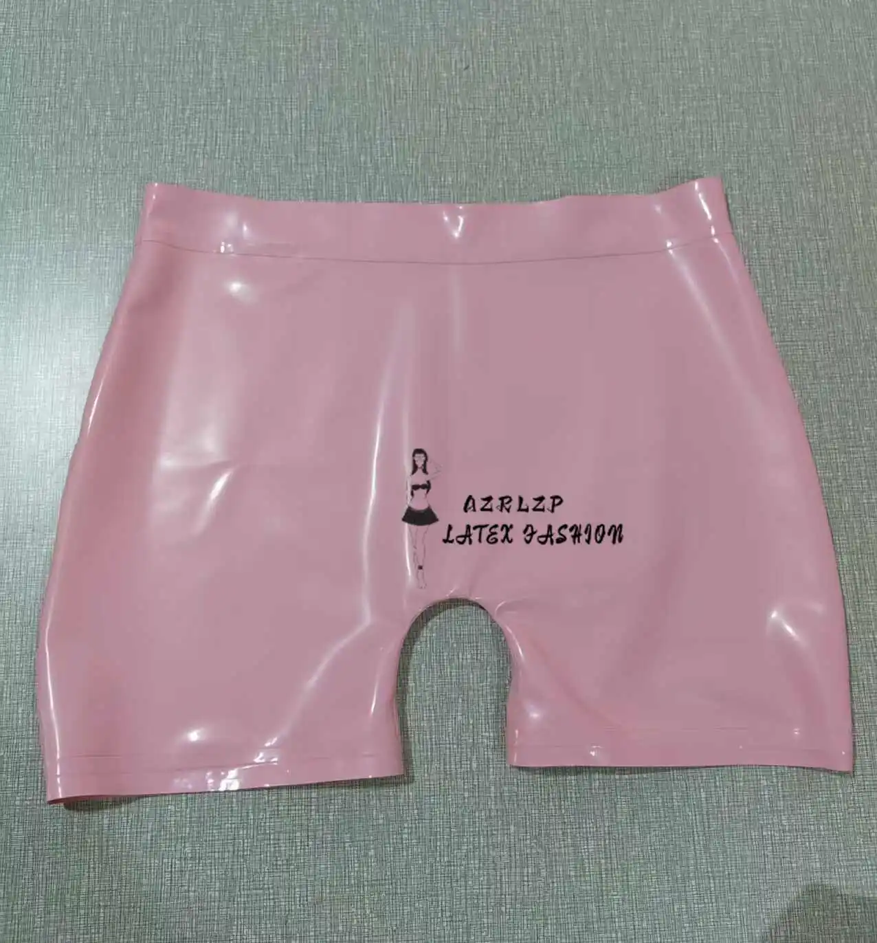 Ladies Latex Boxer Shorts Rubber Panties
